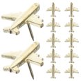 thumbnail image 1 of 12 Pcs Pinces en Forme d'Avion pour Tableau d'Affichage pour Photos et Planches en Liège, 1 of 9
