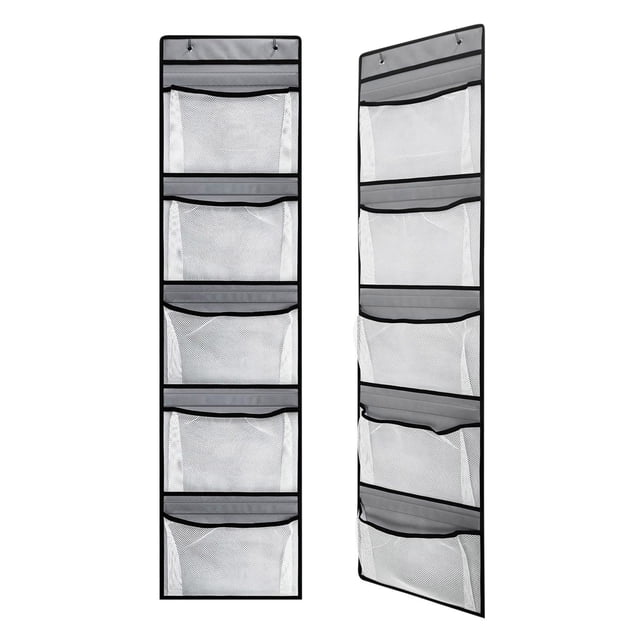 Organizador de ropa interior colgante con 5 bolsillos y forro | Gran espacio de almacenamiento de tela no tejida para armario, baño y dormitorio | Organizador de ropa y calcetines que ahorra espacio