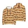 thumbnail image 6 of Bingfone Dachshund Dog Puppy Men's Drawstring Hoodie Long Sleeve Pocket Sweatshirts-XX-Large, 6 of 6
