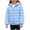 Sky Blue, variant on Lutiedan Hooded Puffer Jacket for Girls Boys Lightweight Packable Windproof Outerwear Kids Zip up Warm Winter Coat Size 4-14,Purple