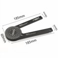 thumbnail image 4 of 360° Aluminum Mitre Gauge Angle Measuring Device Gauge Angle Ruler Goniometer Measuring Tool for Precise Mitre Cuts, 4 of 5
