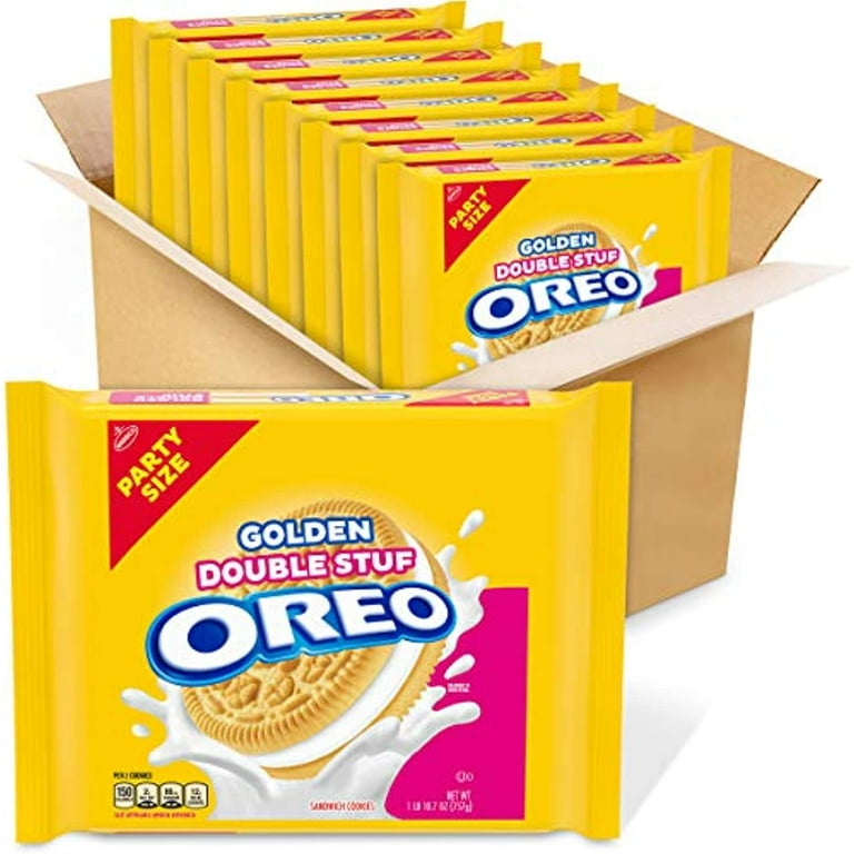  OREO Double Stuf Golden Sandwich Cookies, Family Size