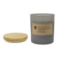 thumbnail image 4 of Hometrends 7.5oz Dark Amber & Peony Scented Frosted Jar Candle, 4 of 5