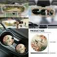 thumbnail image 5 of Jeiento Hummingbird 14 PCS Car Seat Cover Full Set Steering Wheel Cover Seat Belt Cover Trash Can Rear View Mirror Cover Flowers Coaster Center Console Cover Gear Shift Knob Cover Set Universal Fit, 5 of 7