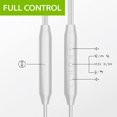 thumbnail image 5 of Avantree E171 - Sports Earbuds Wired with Microphone, Sweatproof Wrap Around Earphones with Over Ear Hook, in Ear Running Headphones for Workout Exercise Gym Compatible with Cell Phones - White, 5 of 5