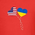 thumbnail image 3 of CafePress - Loving USA Ukraine Flag Heart Ukrainian Am T Shirt - Dark T-Shirt Kids XS-XL, 3 of 4