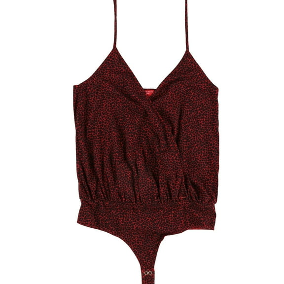 n:philanthropy Womens Wrap Bodysuit Jumpsuit, Red, Small