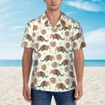 thumbnail image 4 of Lsque Colorful Armadillos1 pattern Hawaiian Shirt for Men, Unisex Summer Beach Casual Short Sleeve Button Down Shirts-XX-Large, 4 of 9