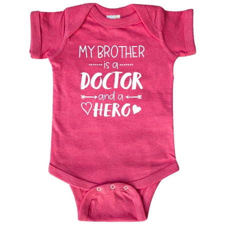 

Inktastic My Brother is a Doctor and a Hero Gift Baby Boy or Baby Girl Bodysuit