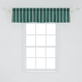 thumbnail image 2 of Ambesonne Geometric Valance Pack of 2, Grungy Stripes Dots, 54"X12", Dark Teal Yellow, 2 of 2