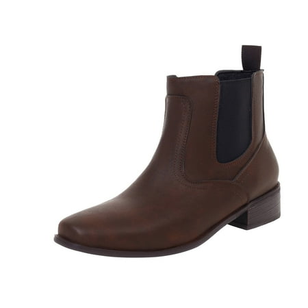 

Boots Women s Shoes Quadrate Toe Mid-heeled British Style Elastic Short