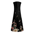 thumbnail image 5 of Robes d'Été pour Femmes 2023 Mode Décontractée Femmes Robe Décontractée Col en V Imprimé Robes d'Été Sans Manches Robe Chandail Robes Western à Porter avec des Bottes en Liquidation, 5 of 5