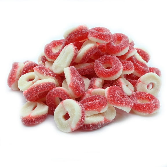 Candy Retailer Cherry Gummi Rings Candy 1 Lb.