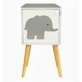 thumbnail image 2 of Buro Recamara Niños Mesa Noche Organizador Juguetes Elefante Gris, 2 of 4