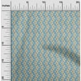 thumbnail image 2 of oneOone Viscose Jersey Blue Fabric Asian Kilim Sewing Craft Projects Fabric Prints By Yard 60 Inch Wide, 2 of 5