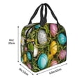 thumbnail image 3 of Easygdp colorful Easter eggs Bolsa Térmica Premium - Tela Oxford Impermeable, Gran Capacidad, Bolsillo Frontal, Unisex para Trabajo, Escuela, Actividades al Aire Libre y Picnics, 3 of 8