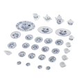 thumbnail image 2 of Vajilla de Cerámica Perfecl 27 Piezas para Casa de Muñecas Escala 1/12 Adorno Azul, 2 of 8