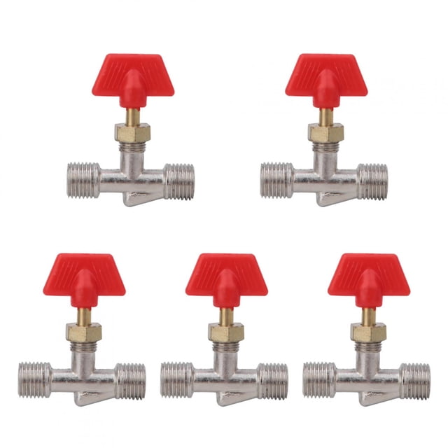 5 Piezas Válvula de Aguja Ticfox Estructura de Válvula de Bola Flotante 1/4 Pulg.