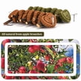 thumbnail image 6 of Qweryboo 2 Pcs Rabbit Chew Toys, Bunny Hanging Chew Toys for Teeth, Apple Sticks with Timothy Hay Balls Grass Pets Chew Treats for Hamsters, Rabbits, Chinchilla, Guinea Pigs, 6 of 7