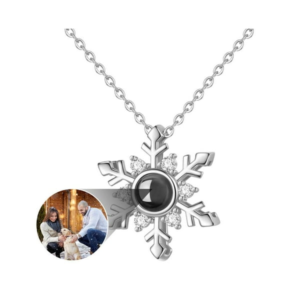 Custom Photo Projection Pendant Necklace Personalized Picture ValentineDay Gift, S3H1