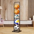thumbnail image 1 of Estado de almacenamiento de baloncesto para niños en interiores Almacenamiento de pelota vertical para baloncesto Negro 5 nivel, 1 of 8