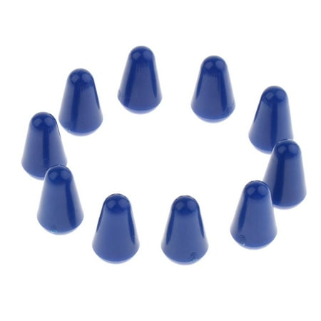 Pack Of 10x Guitar Toggle Knobs Cap For SQ ST Guitar DIY Replacement Parts Blue