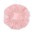 thumbnail image 5 of Unique Bargains 1 Pc Durable Shower Cap for Business Travel Pink Polyester Pongee PEVA, 5 of 6
