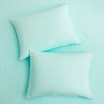 thumbnail image 2 of Move Over Teal Blue Pillowcases King, Soft Washed Microfiber Turquoise Pillow Cover Set of 2, Solid Pattern, 2 Pack, 2 of 7