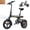 Black-yellow, variant on FLYRUN 14" Folding Electric Bike for Adults, 500W Peak Motor, 36V 280.8Wh Battery, 20MPH,Mini E-bike, LCD Display, UL2849