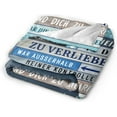 thumbnail image 3 of LHSHID Wedding Anniversary Gifts for Men Blanket Flannel Soft and Comfortable Anti static Bed Sofa Blanket 30x40in, 3 of 6