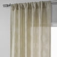 thumbnail image 3 of Calais Tile Beige Patterned Linen Sheer Curtain (1 Panel), Calais Tile Beige, 50W X 108L, 3 of 8
