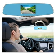 5 Inch 1080P Dual Len Car DVR Rearview Mirror Cam Night Vision Video Recorder