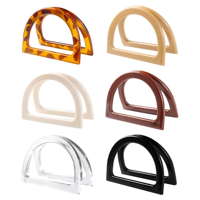 Juego de asas para bolsas YINARONG, 12 piezas, en forma de D, multicolor