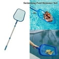 thumbnail image 5 of MLINS 1 Set Cleaning Net Thickened Encrypted Leaf Mesh Nets Shallow Water Net for Swimming Pool Pond with 120cm Stretch Rod (Blue), 5 of 8