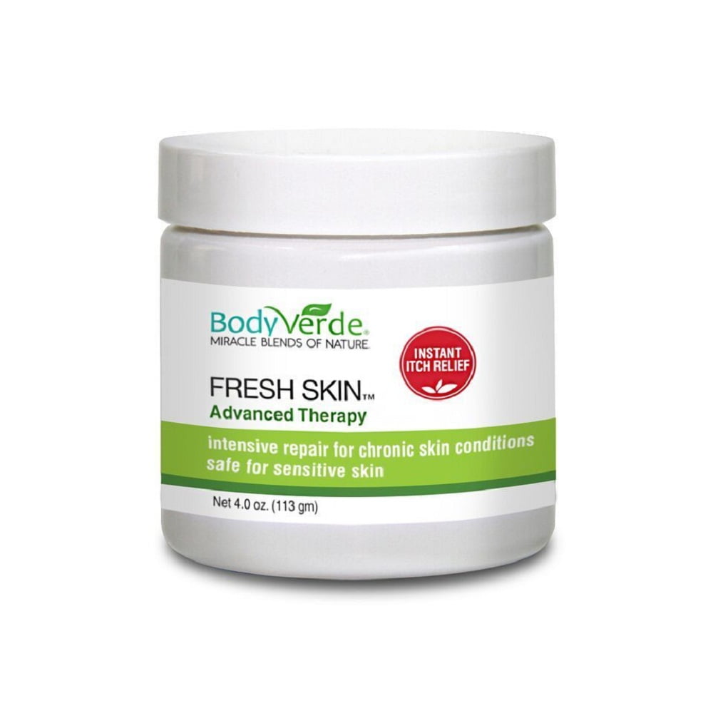 Body Verde Fresh Skin Psoriasis and Rosacea Natural Anti Itch Moisturizer 4 Oz