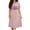 Pink, variant on Women's Plus Size Patriotic USA & Firework Nightshirt, Short Sleeve Crew Neck Casual Sleep Dress, S-5XL
