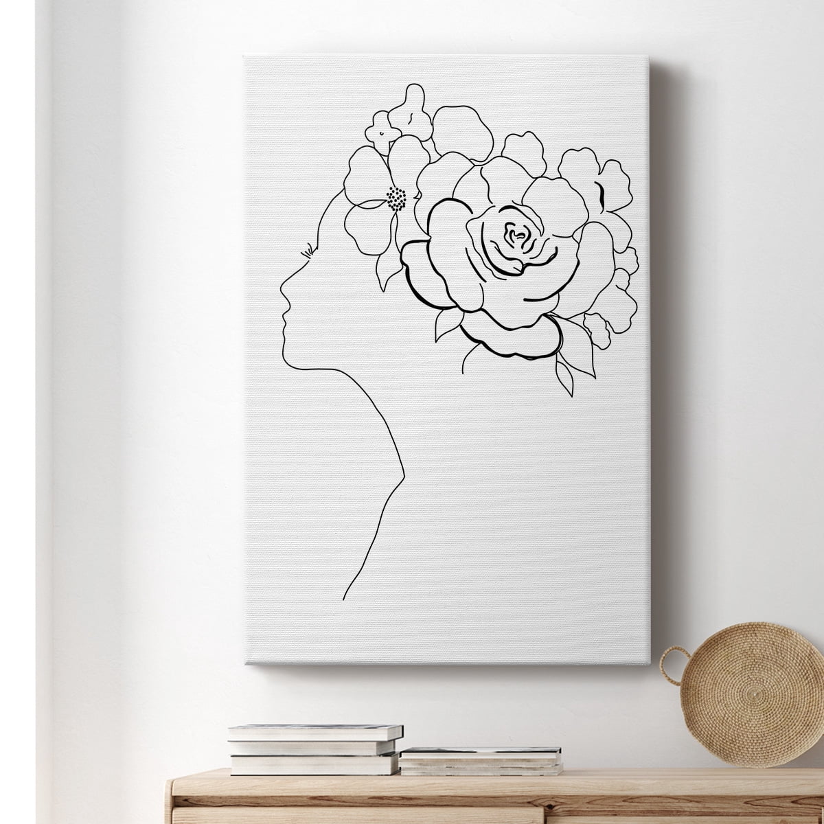 Fashion Floral Sketch II Premium Gallery Wrapped Canvas - Ready to Hang