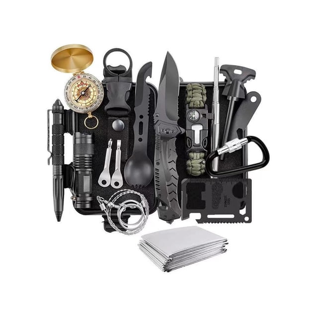 Kit de herramientas de supervivencia para acampar
