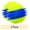 Blue/Green, variant on Nerf Dog Squeaky Dental Spike Ball Dog Toy, Orange/Blue, 2.7 inch