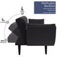 thumbnail image 3 of Historyli Go5H Living Sofa, 57" Sofa Couch With Two Armrests Tufted Seat Cushion,Comfortable Fit Sofa For Apartment Bedroom Small, 3 of 9