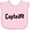 AD-Pink, variant on Inktastic Captain with pirate hat Boys or Girls Baby Bib