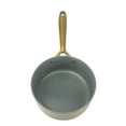 thumbnail image 4 of Cocina Criolla 16cm White & Gold Non-Stick Saucepan with Glass Lid - Handwash Only, 4 of 5
