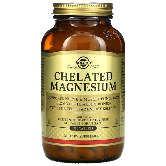 Solgar Chelated Magnesium Tablets 250 AD