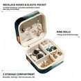 thumbnail image 2 of Swan Travel Portable Earring Organizer Decorative Box Necklace Holder: Square Jewelry Storage for Rings, Earrings, Necklaces, Bracelets, and More - Suitable for Girls and Women, 2 of 6