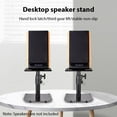 thumbnail image 1 of Adjustable and Secure Speaker Stand, Steel Panel Surround Sound Rack for 4-8 Inch Speakers, 1 of 7