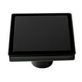 thumbnail image 5 of ALFI brand ABSD55B-BM 5" x 5" Black Matte Square Stainless Steel Shower Drain with Solid Cover, 5 of 7