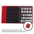 thumbnail image 3 of Maytalsory Leather Album Coins Stamp Collection Book Photo Protection Note Storage Books Cover Paper Money for 9 Holes 35 Sheets Red, 3 of 6
