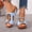 Light Blue, variant on Women's Fish Mouth Thick Sole Wedge Slippers, Solid Color Casual Summer Style Everyday Wear Trendy Comfortable Footwear Red 9
