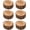 6 Pack, variant on 1Pc Wooden Tea Light Candle Holders, Wooden Votive Vintage Tea Light Candle Holders for Rustic Centerpieces for Dining Table Wedding Party Valentines Easter Decor