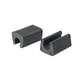 thumbnail image 3 of Cubierta de pata de silla de plástico antideslizante en forma de U de 11 mm, protector de patas de muebles, color negro, 12 piezas, 3 of 6